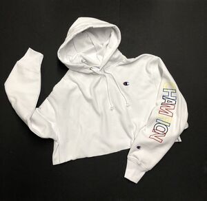 Champion Reverse Weave Cropped Rainbow Hoodie Size XL NWT Crop Sweatshirt